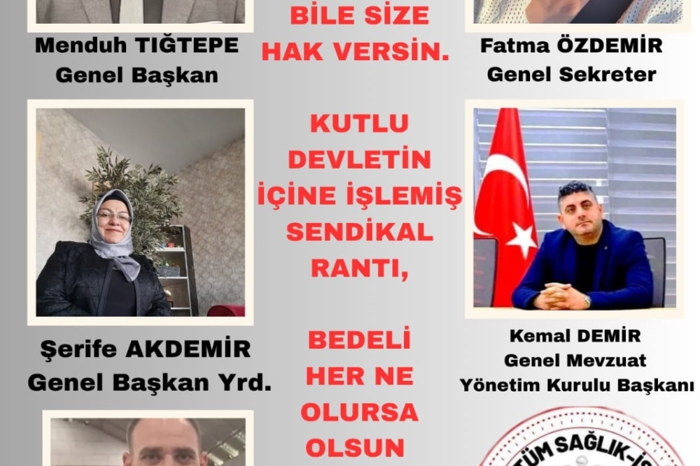 TÜM SAĞLIK-İŞ SENDİKASI GENEL MERKEZ YÖNETİMİ
